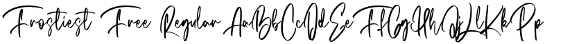 Frostiest Free Regular font