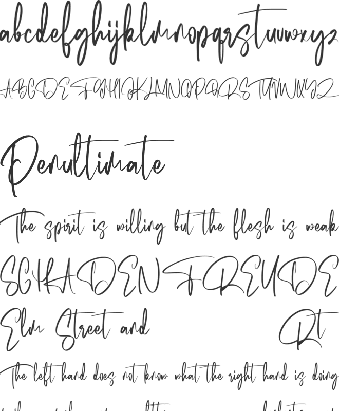 Symptonics Free font preview