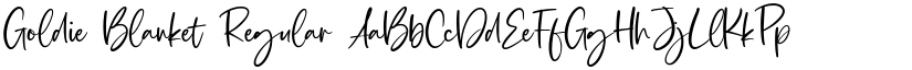 Goldie Blanket Regular font