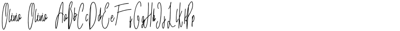 Olivia Olivia font