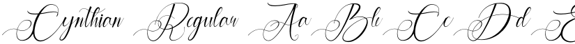 Cynthian Regular font