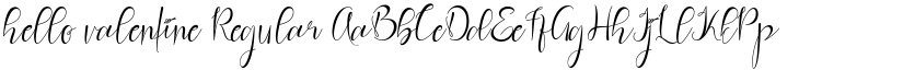hello valentine Regular font