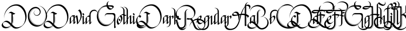 DO David Gothic Dark Regular font