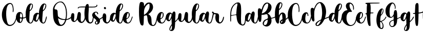 Cold Outside Regular font