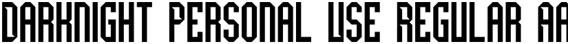 Darknight Personal Use Regular font