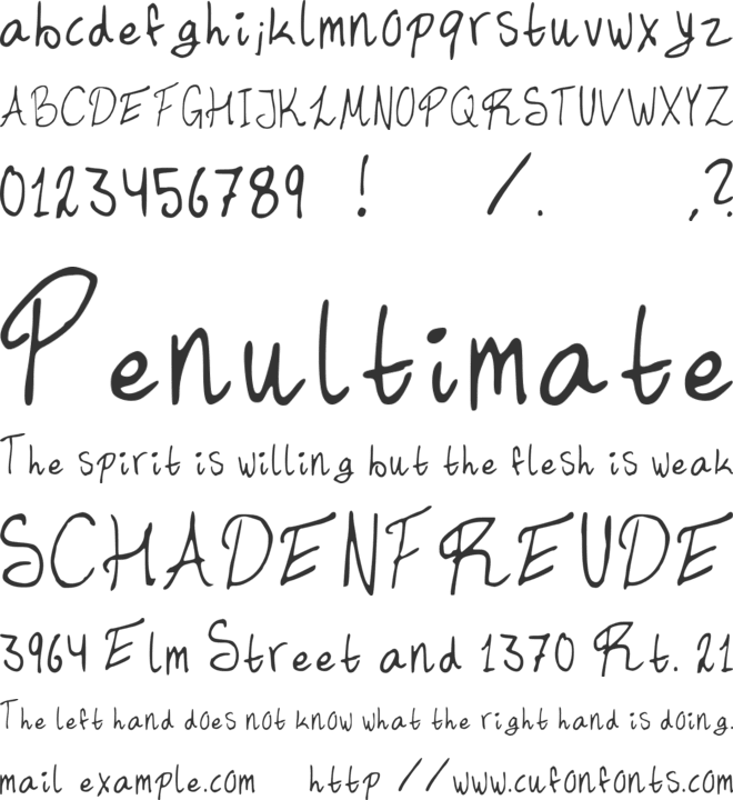 Blanaka font preview