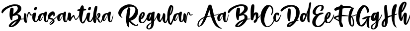Briasantika Regular font