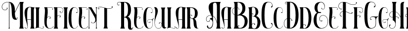 Maleficent Regular font