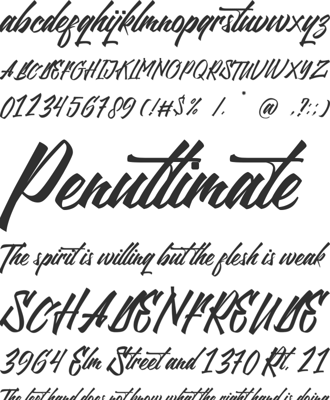 Northline font preview