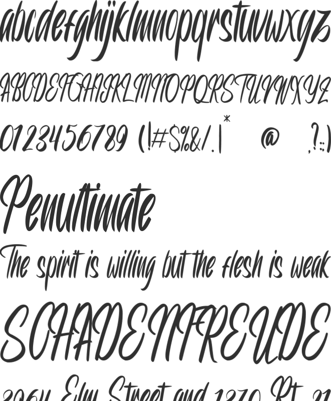 Rouweth font preview