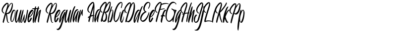 Rouweth Regular font
