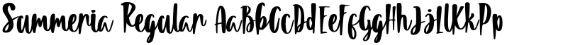 Summeria Regular font