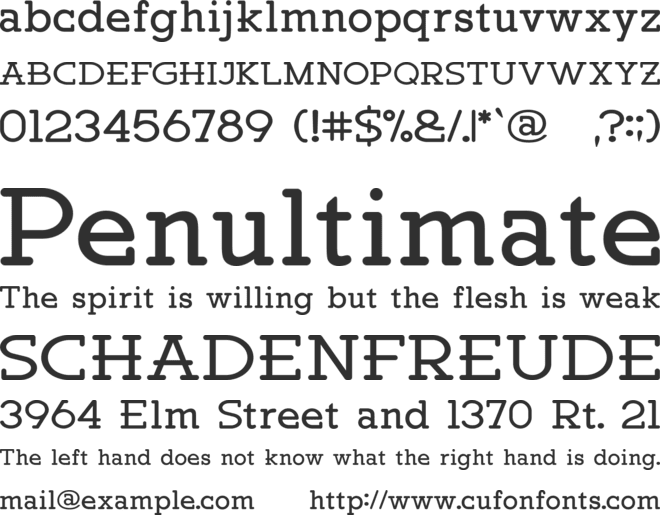 Perihelonion font preview