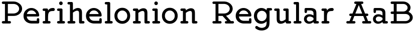 Perihelonion Regular font