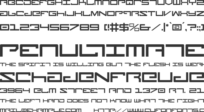 Legion font preview