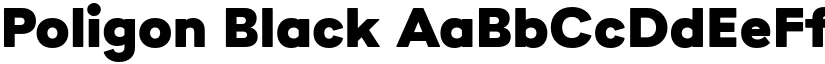 Poligon Black font