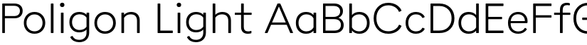 Poligon Light font