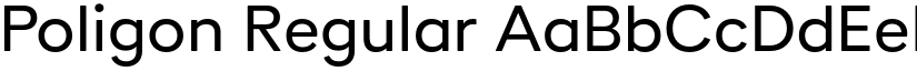 Poligon Regular font