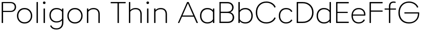Poligon Thin font