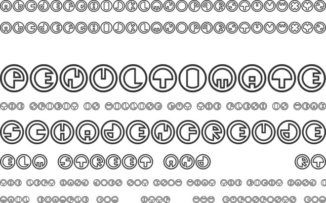 Sirkhular font preview