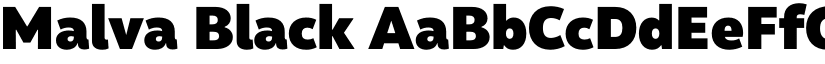 Malva Black font