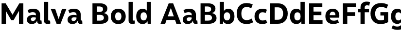 Malva Bold font