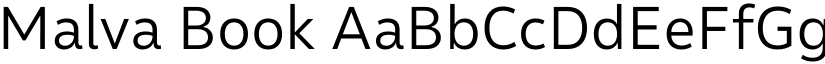 Malva Book font
