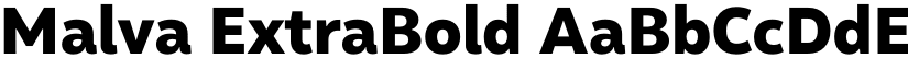 Malva ExtraBold font