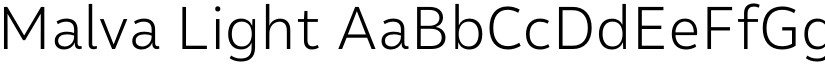 Malva Light font