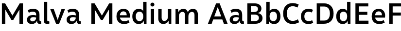Malva Medium font