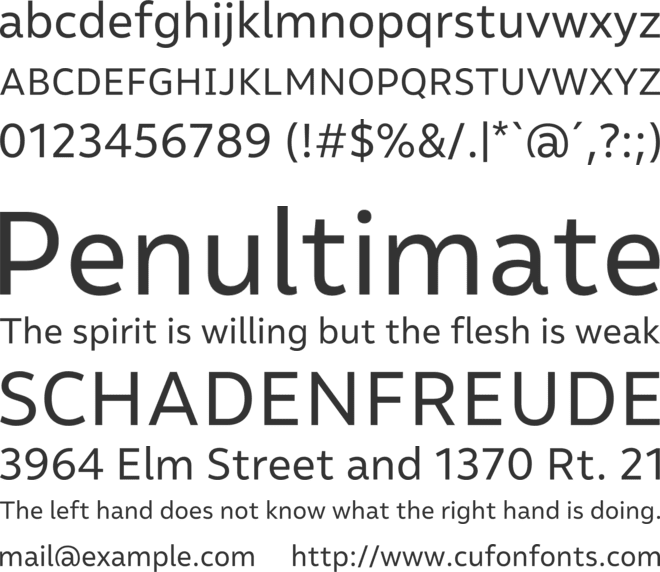 Malva font preview