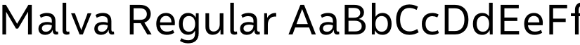 Malva Regular font