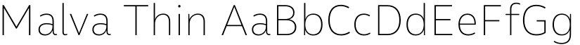 Malva Thin font