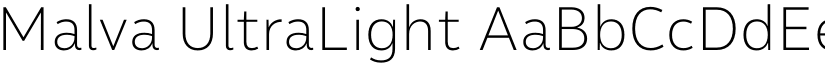 Malva UltraLight font