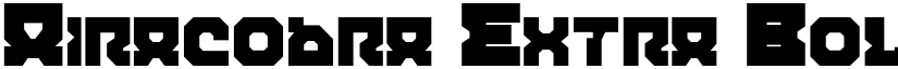 Airacobra Extra Bold font