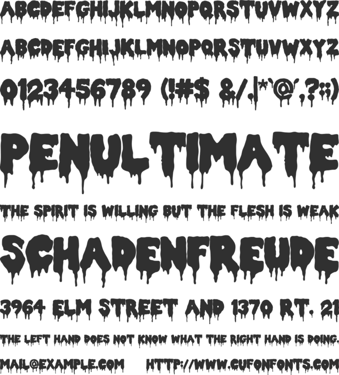 Double Feature font preview