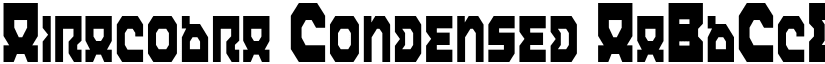 Airacobra Condensed font
