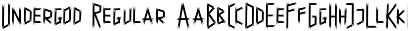 Undergod Regular font