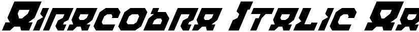 Airacobra Italic font