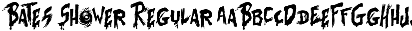 Bates Shower Regular font