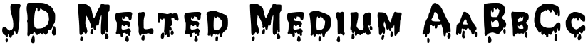 JD Melted Medium font