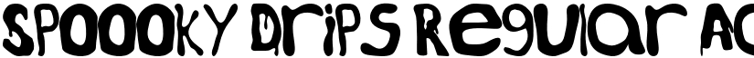 Spoooky Drips Regular font