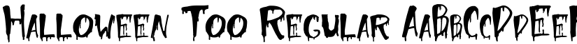 Halloween Too Regular font
