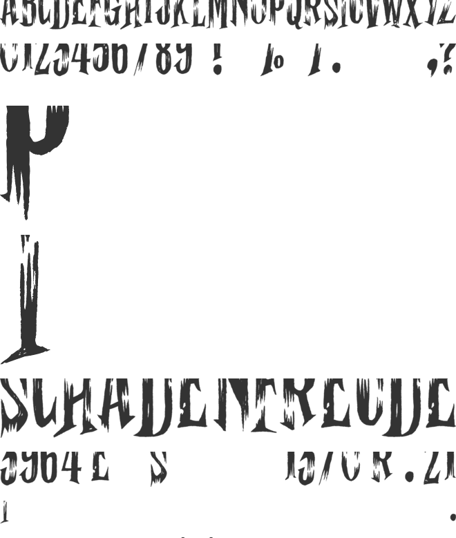 Ghost Shadow font preview