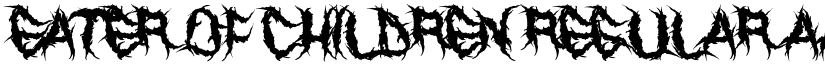 Eater of Children Regular font