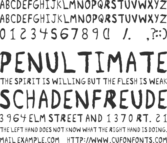 Remnant font preview