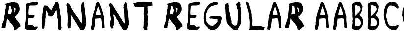 Remnant Regular font