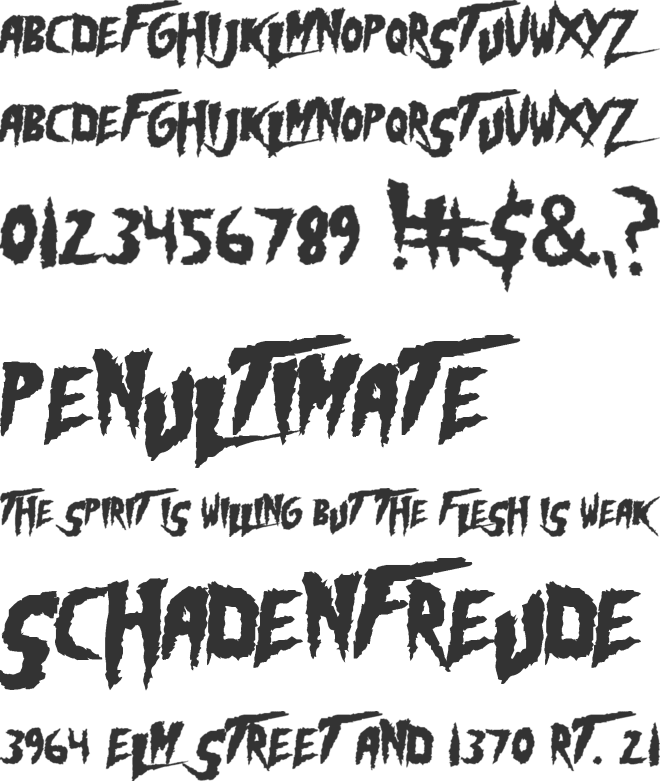 HoganMania font preview