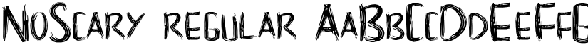 NoScary regular font