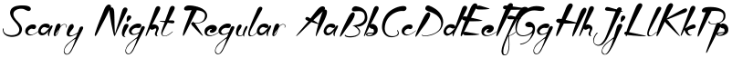 Scary Night Regular font